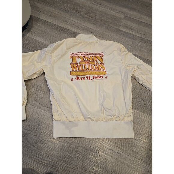 1989 MIKE TYSON CARL WILLIAMS TRUMP PLAZA Don KING ZIP JACKET BOXING Match USA L - Picture 3 of 13